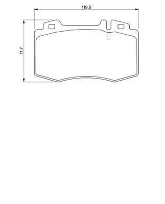 Bremžu uzliku kompl., Disku bremzes BOSCH 0986494012
