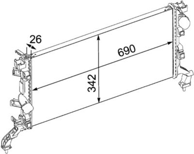 Radiators, Motora dzesēšanas sistēma MAHLE CR 898 000P