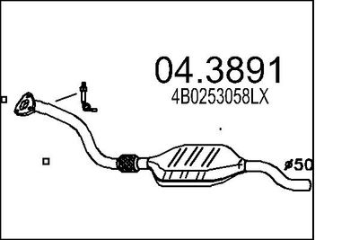 Катализатор MTS 04.3891