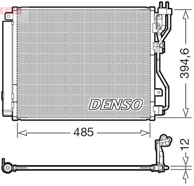 Конденсатор, кондиционер DENSO DCN43016