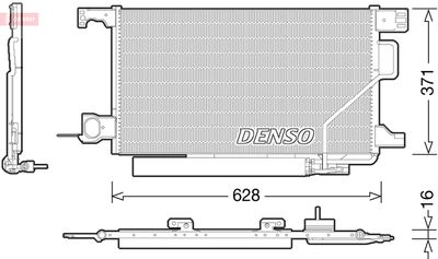 Конденсатор, кондиционер DENSO DCN17026