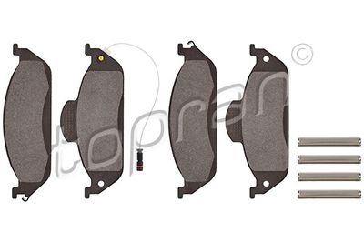 Bremžu uzliku kompl., Disku bremzes TOPRAN 401 287