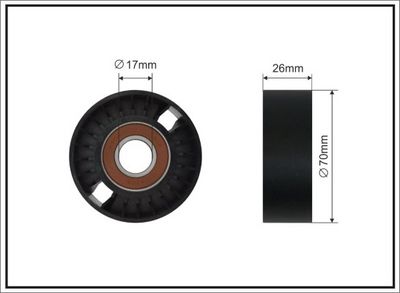 Натяжной ролик, поликлиновой ремень CAFFARO 01-92 SC