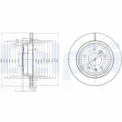 Тормозной диск DELPHI BG3214