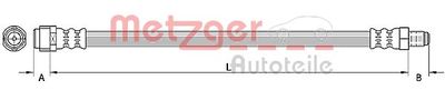 Тормозной шланг METZGER 4110922