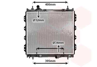 Radiators, Motora dzesēšanas sistēma VAN WEZEL 07002072