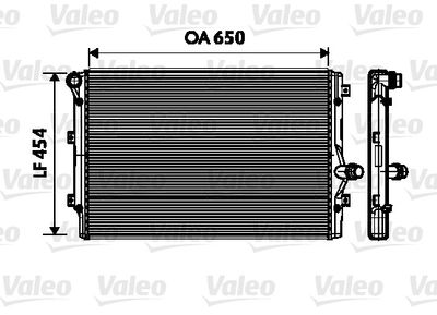 Radiators, Motora dzesēšanas sistēma VALEO 734333