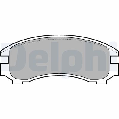 Bremžu uzliku kompl., Disku bremzes DELPHI LP671