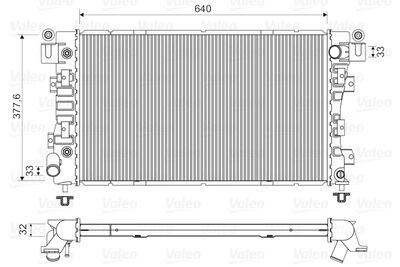 Radiators, Motora dzesēšanas sistēma VALEO 731148