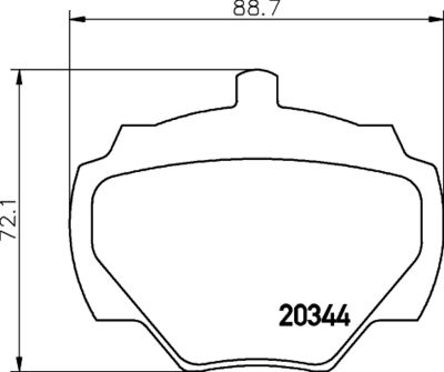 Bremžu uzliku kompl., Disku bremzes HELLA PAGID 8DB 355 005-791