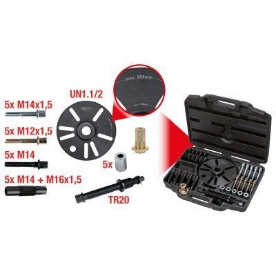 Montāžas instrumentu komplekts, Riteņa rumba/gultnis KS TOOLS 700.1480