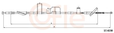 Тросик, cтояночный тормоз COFLE 92.17.4238