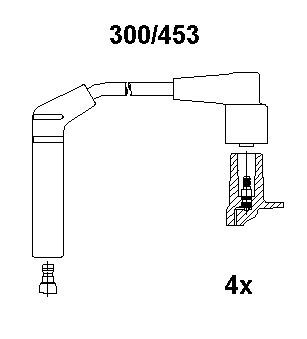 Комплект проводов зажигания BREMI 300/453