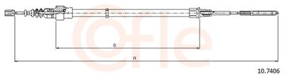 Тросик, cтояночный тормоз COFLE 10.7406