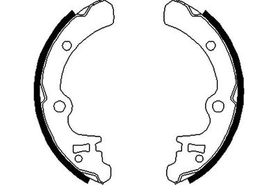 Bremžu loku komplekts KAVO PARTS KBS-8403