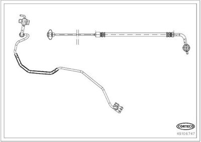 Тормозной шланг CORTECO 49106747