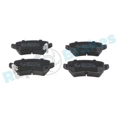 Комплект тормозных колодок, дисковый тормоз RAP BRAKES R-P0411