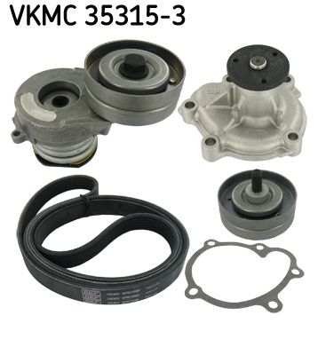 Водяной насос + комплект ручейковых ремней SKF VKMC 35315-3