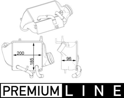 Интеркулер MAHLE CI 156 000P