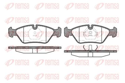 Bremžu uzliku kompl., Disku bremzes REMSA 0139.00