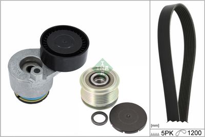 Ķīļrievu siksnu komplekts Schaeffler INA 529 0511 21