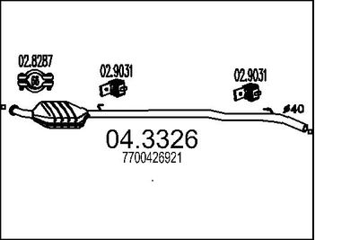 Катализатор MTS 04.3326