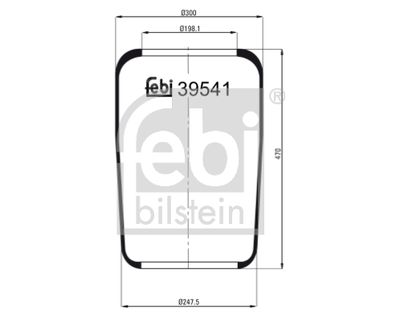 Pneimoatsperes spilvens, Pneimopiekare FEBI BILSTEIN 39541