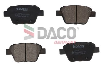 Комплект тормозных колодок, дисковый тормоз DACO 320213