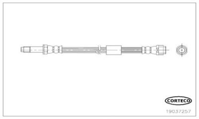 Тормозной шланг CORTECO 19037257