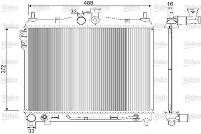 Radiators, Motora dzesēšanas sistēma VALEO 733142
