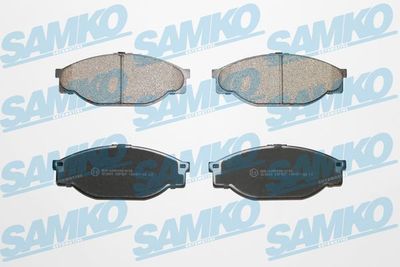 Комплект тормозных колодок, дисковый тормоз SAMKO 5SP927