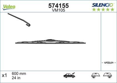 Щетка стеклоочистителя VALEO 574155
