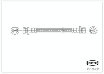 Тормозной шланг CORTECO 19036991