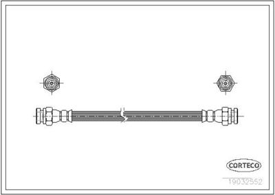 Тормозной шланг CORTECO 19032552