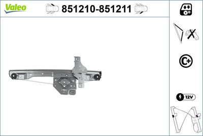 Стеклоподъемник VALEO 851210