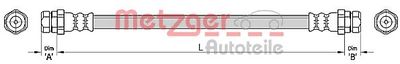 Bremžu šļūtene METZGER 4110446