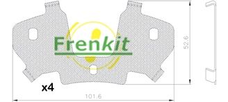 Pretčīkstēšanas plēve, Bremžu uzlikas FRENKIT 940211