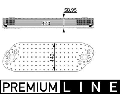 Eļļas radiators, Motoreļļa MAHLE CLC 16 000P