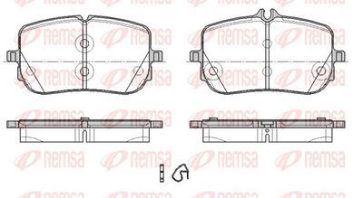 Bremžu uzliku kompl., Disku bremzes REMSA 1835.00