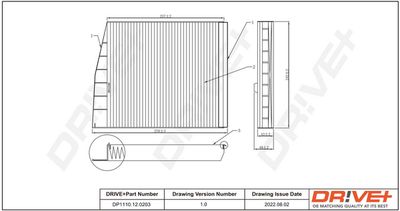 Фильтр, воздух во внутренном пространстве Dr!ve+ DP1110.12.0203