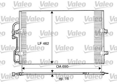 Kondensators, Gaisa kond. sistēma VALEO 816852