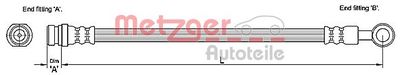 Bremžu šļūtene METZGER 4110194