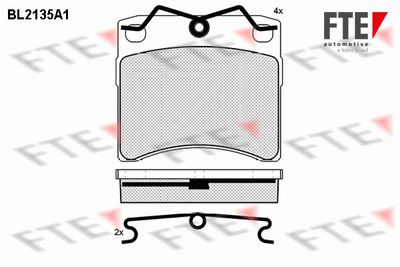 Bremžu uzliku kompl., Disku bremzes FTE 9010683