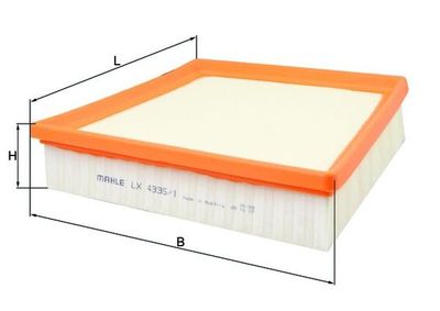 Gaisa filtrs KNECHT LX 4335/1