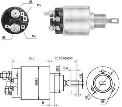 Ievilcējrelejs, Starteris MAGNETI MARELLI 940113050047