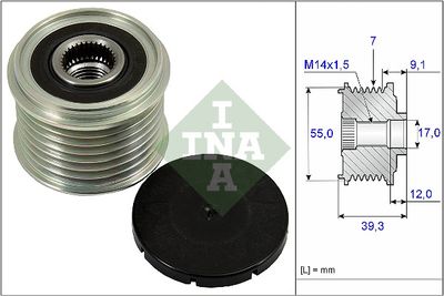 Ģeneratora brīvgaitas mehānisms Schaeffler INA 535 0260 10