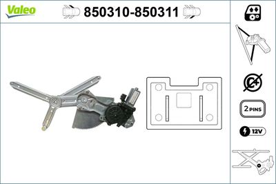 Стеклоподъемник VALEO 850310