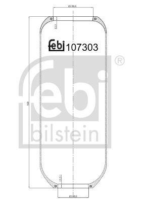 Pneimoatsperes spilvens, Pneimopiekare FEBI BILSTEIN 107303