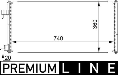 Конденсатор, кондиционер MAHLE AC 689 000P