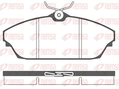 Bremžu uzliku kompl., Disku bremzes REMSA 1504.00